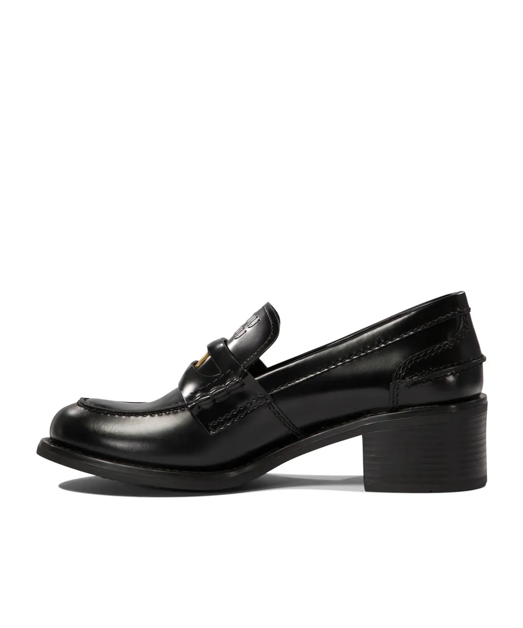 Brushed Leather Loafers