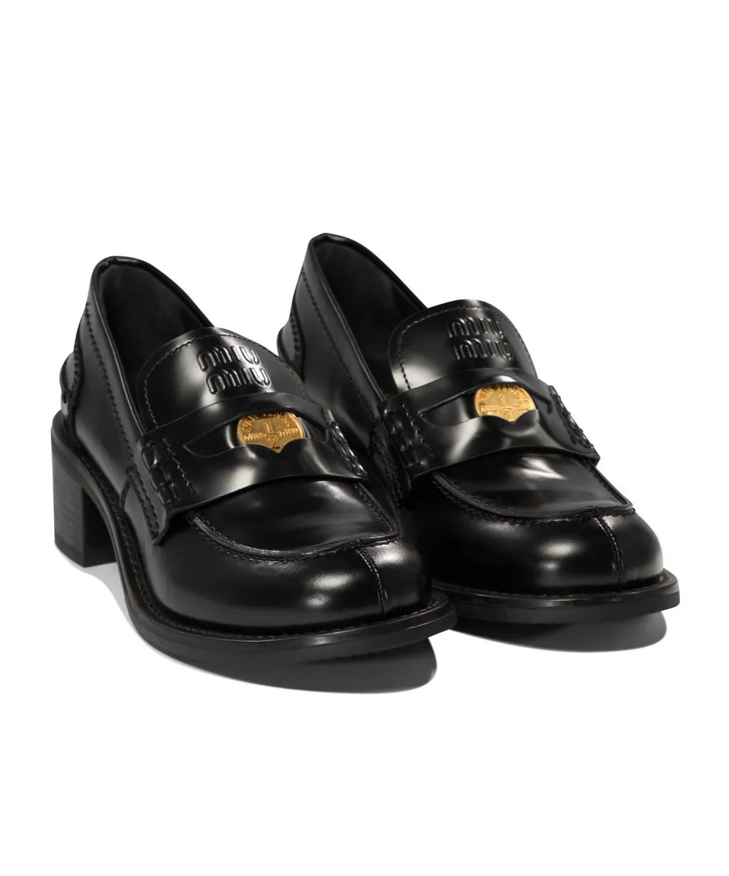 Brushed Leather Loafers