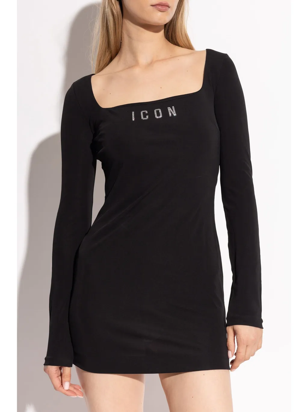 Dsquared2 Icon Logo Square Neck Mini Dress