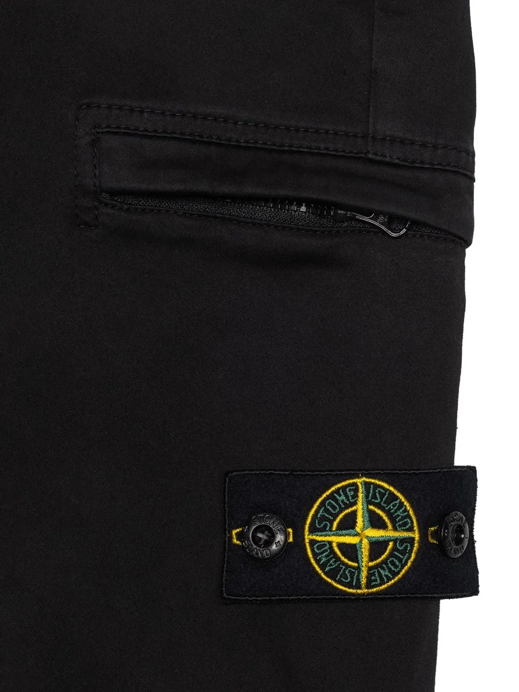 Stone Island Junior Compass Patch Cargo Trousers