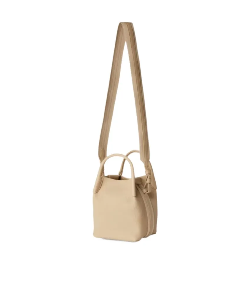 Micro Bale Leather Tote Bag