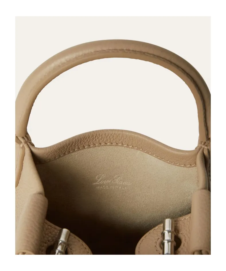 Micro Bale Leather Tote Bag
