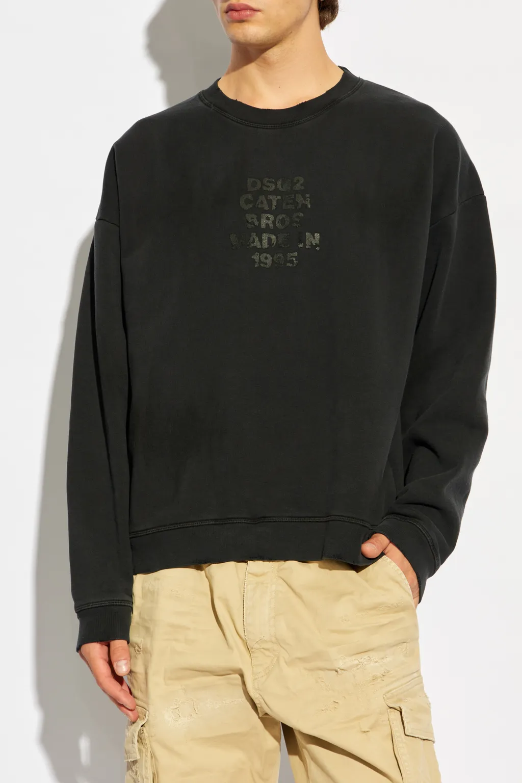 Dsquared2 Logo Printed Crewneck Sweatshirt