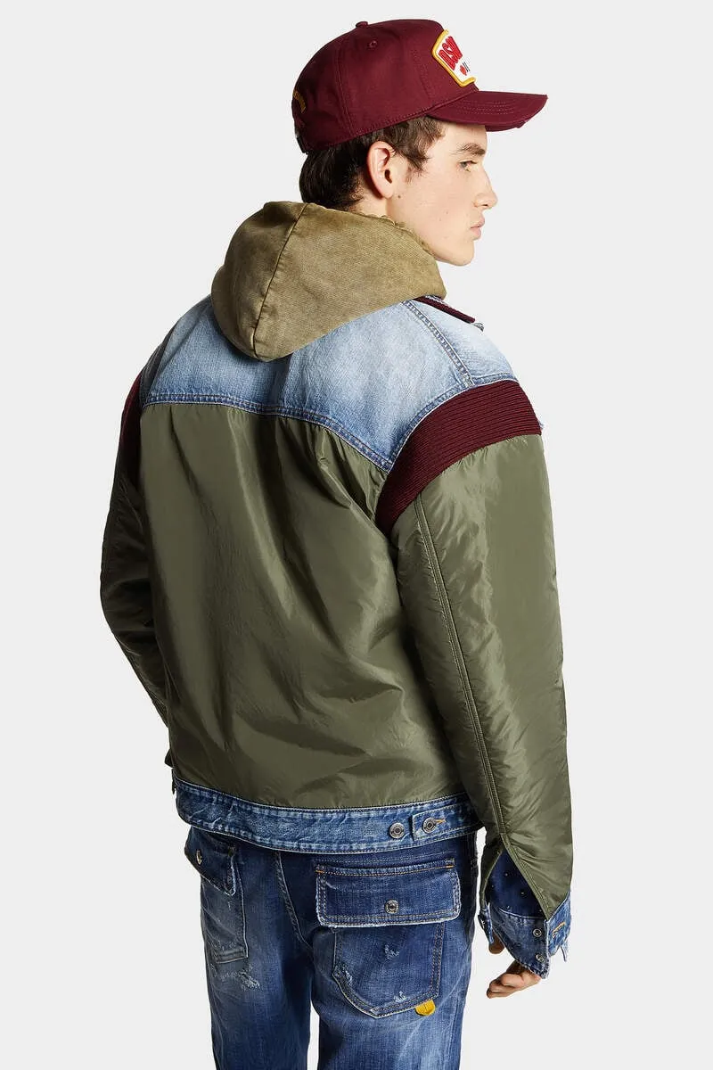 Dsquared2 Panelled Bomber Jacket