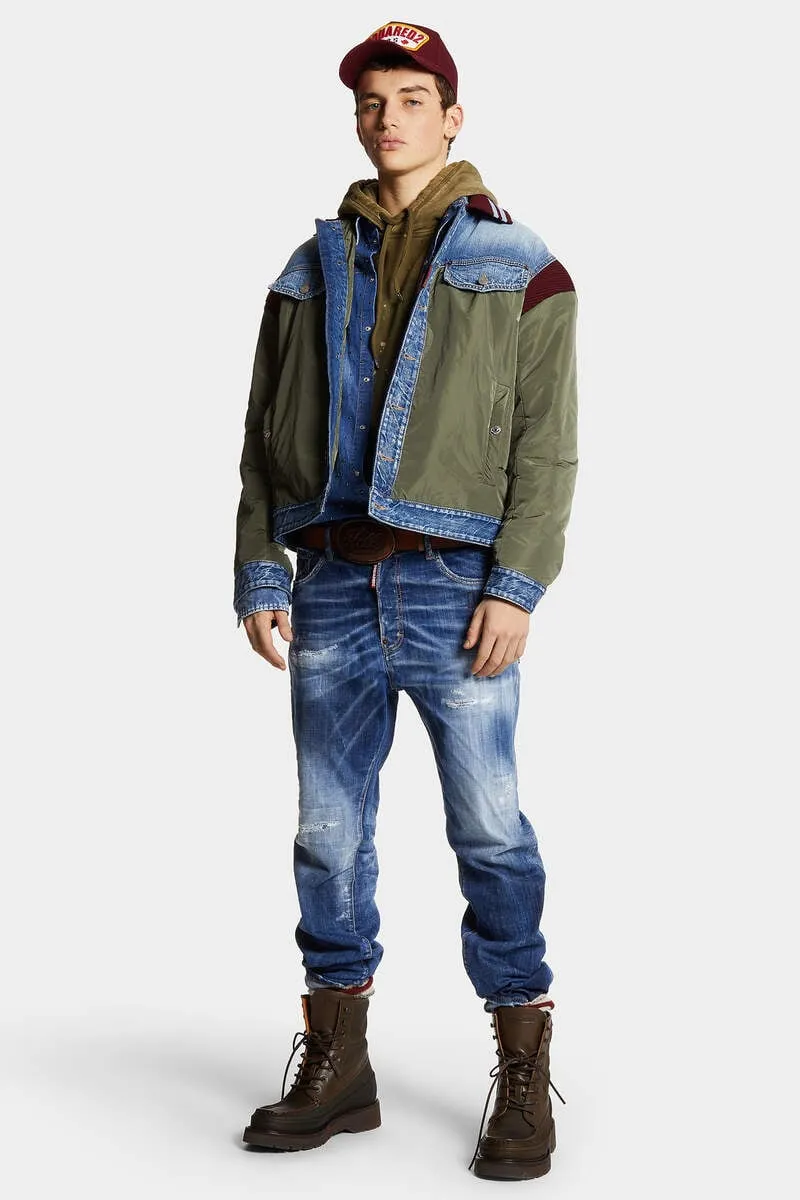 Dsquared2 Panelled Bomber Jacket