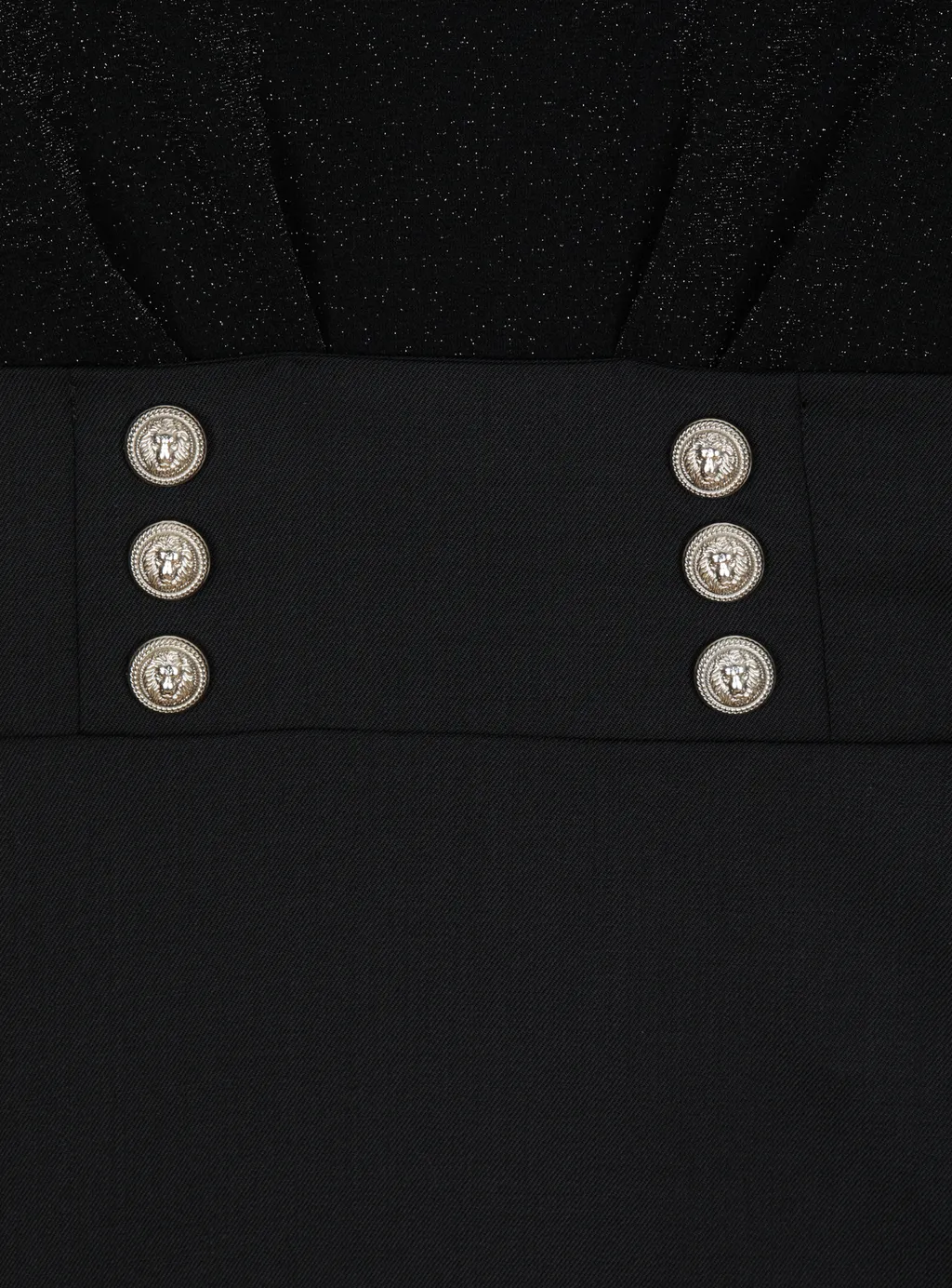 Balmain Kids Button Embellished Fitted Dress
