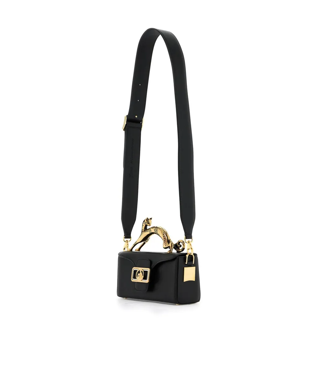 Lanvin Logo Plaque Foldover Top Crossbody Bag