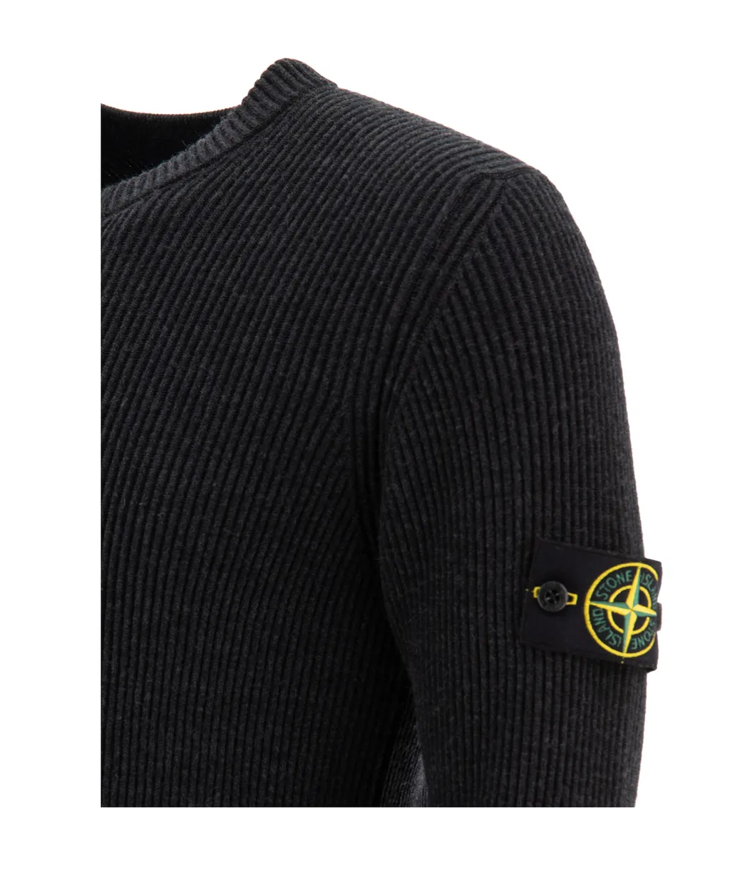 Stone Island Logo Patch Crewneck Jumper
