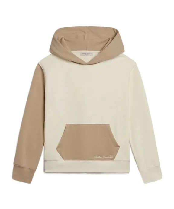 Golden Goose Kids Logo Embroidered Jersey Hoodie