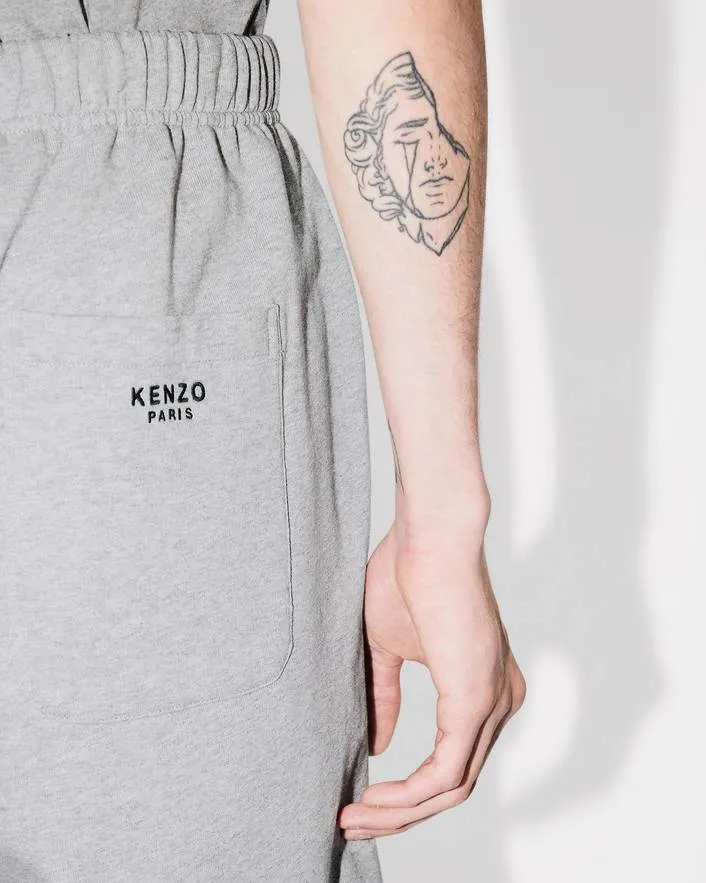 Embroidered Shorts In Cotton Boke Flower