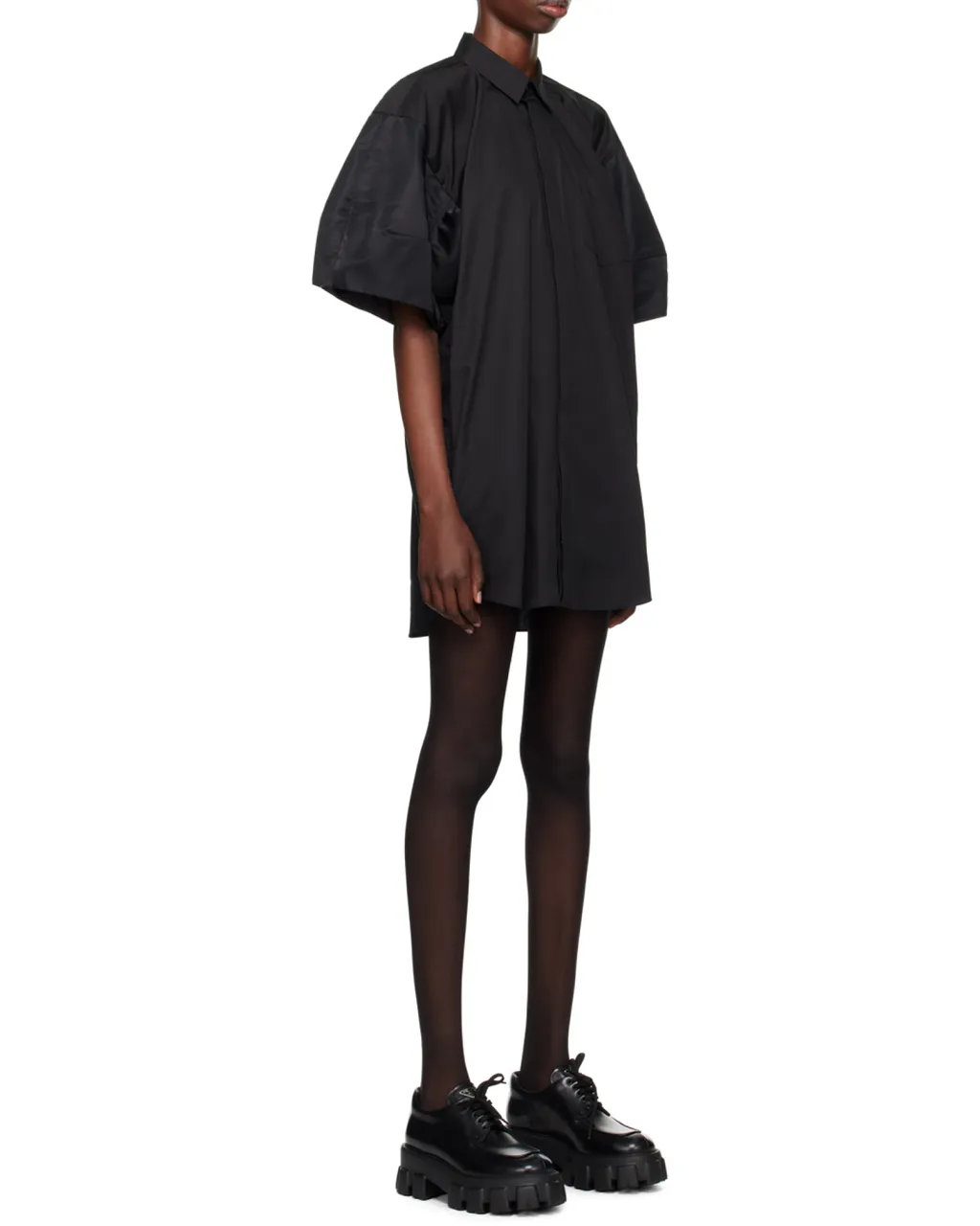Sacai Poplin Mini Shirt Dress