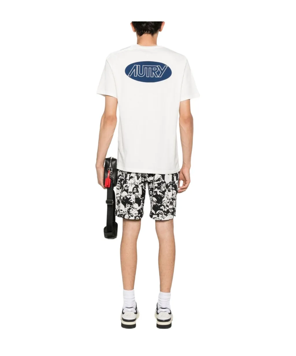 Logo-Stamp Cotton T-Shirt
