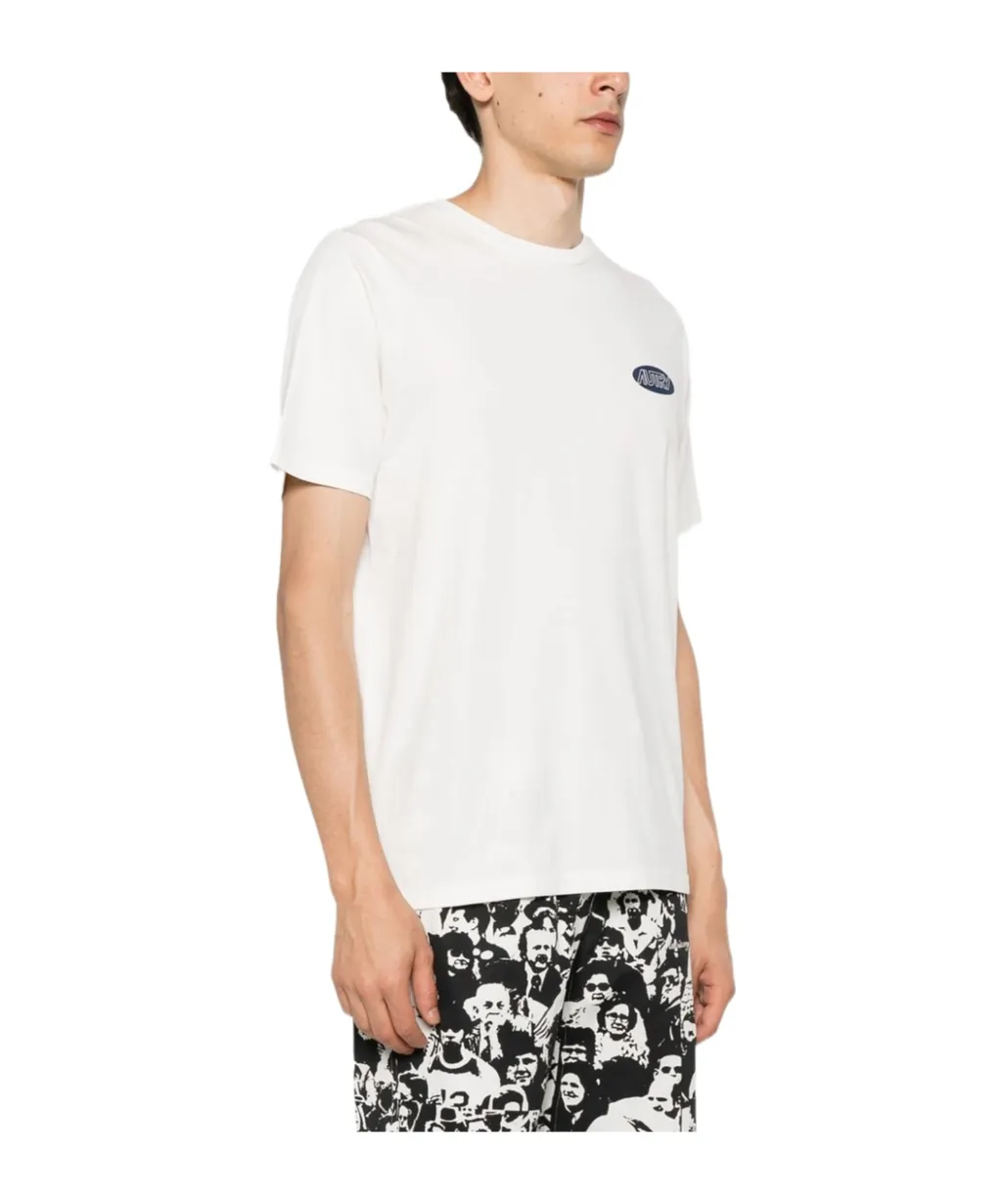 Logo-Stamp Cotton T-Shirt