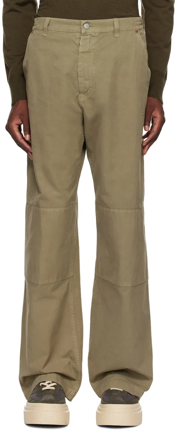 Mm6 Maison Margiela Numbers-Motif Wide-Leg Trousers