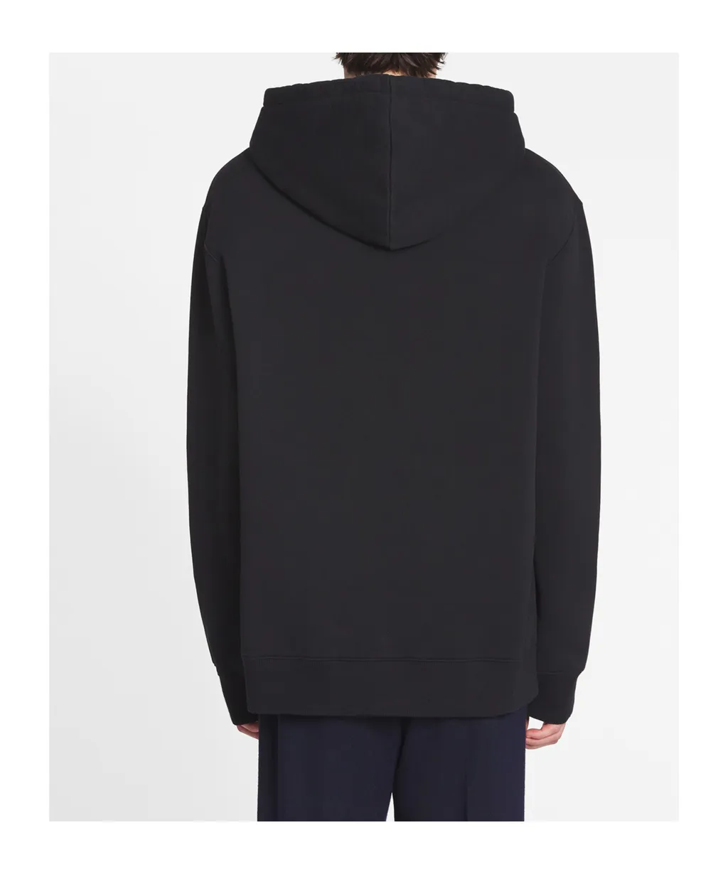 Lanvin Logo-Embroidered Drawstring Hoodie