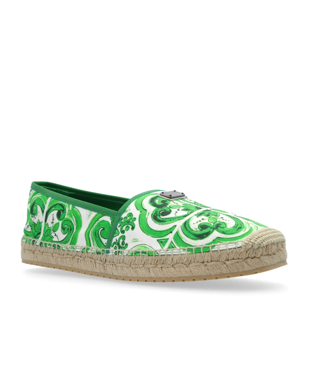 Dolce & Gabbana Majolica Printed Espadrilles