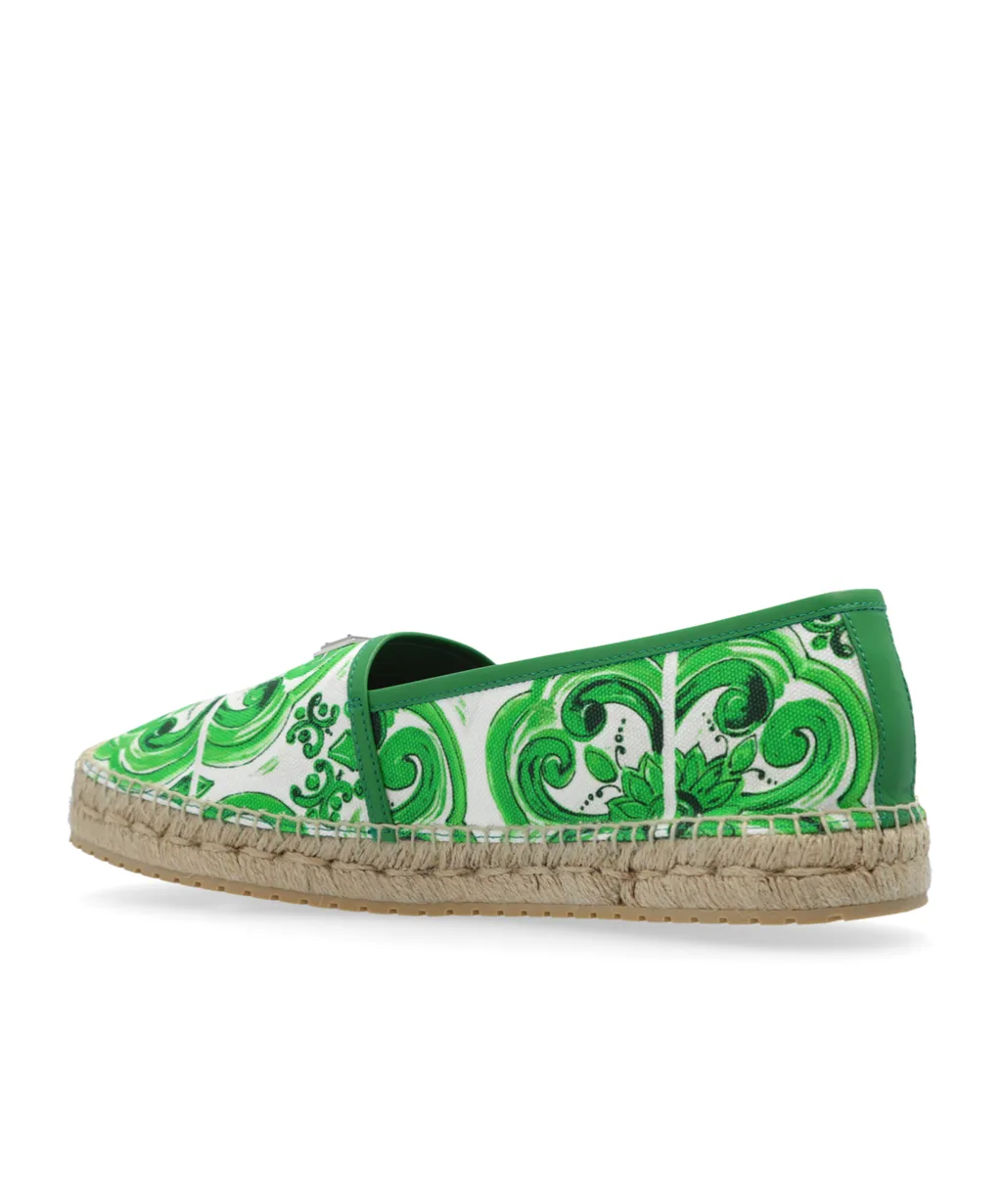 Dolce & Gabbana Majolica Printed Espadrilles