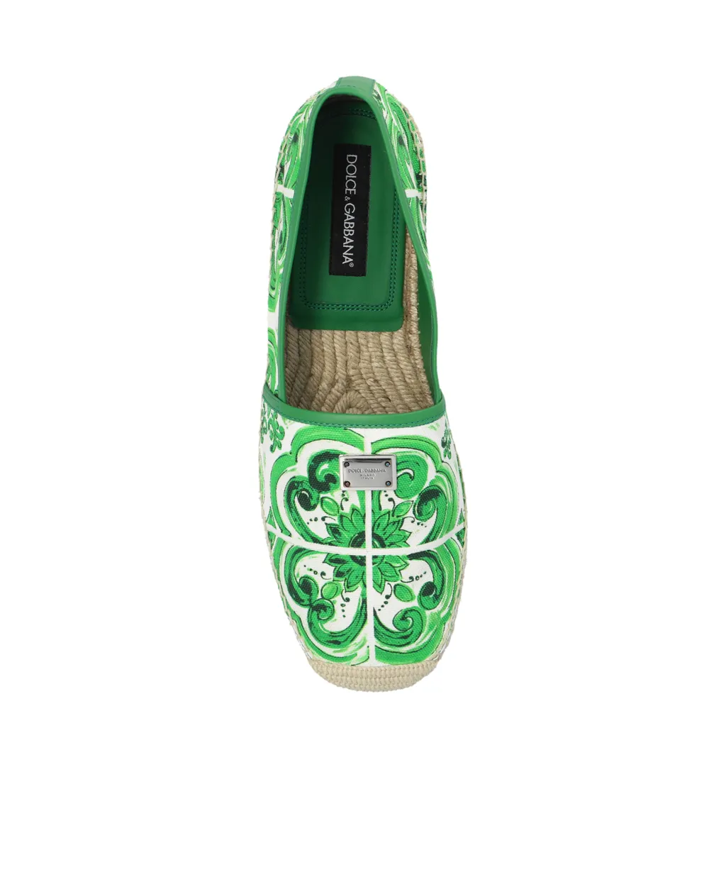 Dolce & Gabbana Majolica Printed Espadrilles
