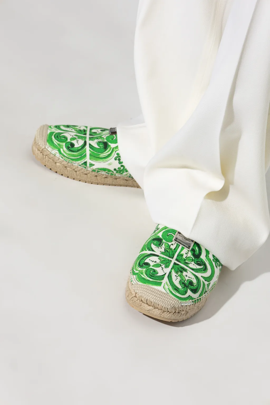 Dolce & Gabbana Majolica Printed Espadrilles