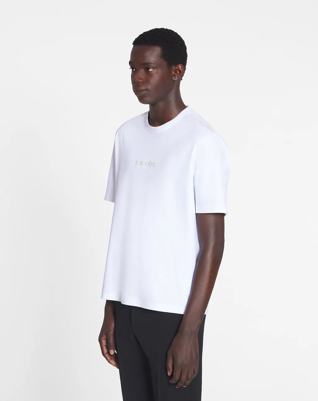 Lanvin Logo Embroidered Crewneck T-Shirt