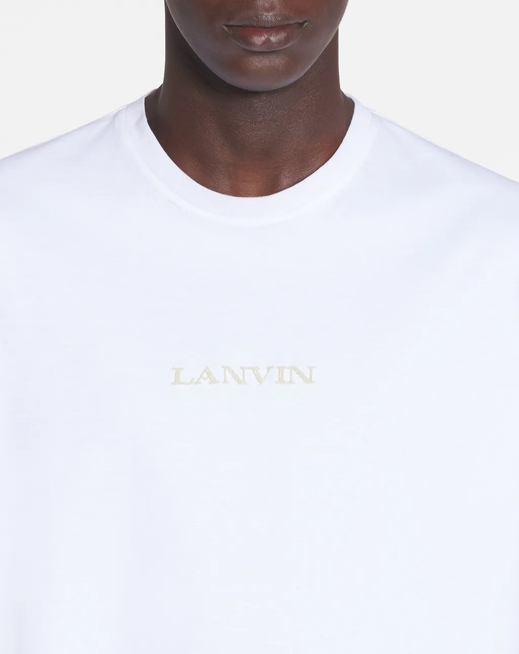 Lanvin Logo Embroidered Crewneck T-Shirt