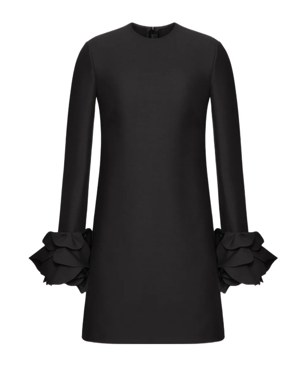 Valentino	Floral Embellished Crewneck Dress