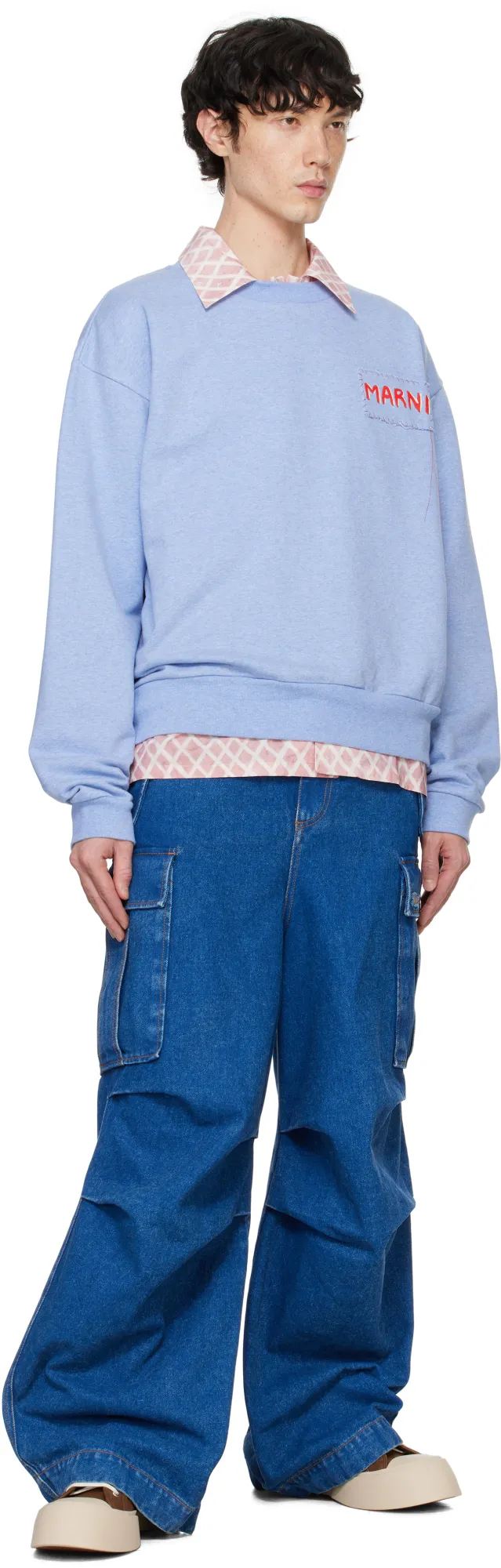 Marni Straight-Leg Cargo Jeans