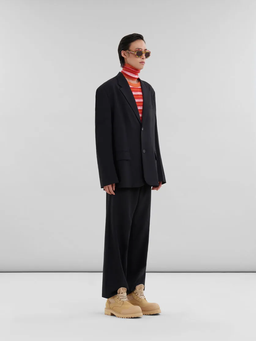 Marni Logo Embroidered Tailored Trousers