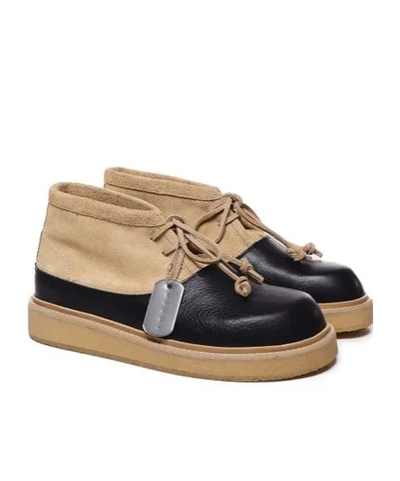 Marni Round Toe Panelled Boots