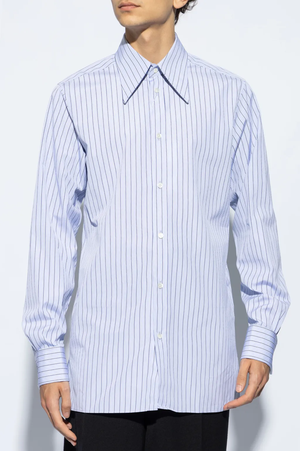 Maison Margiela Long Sleeved Striped Shirt