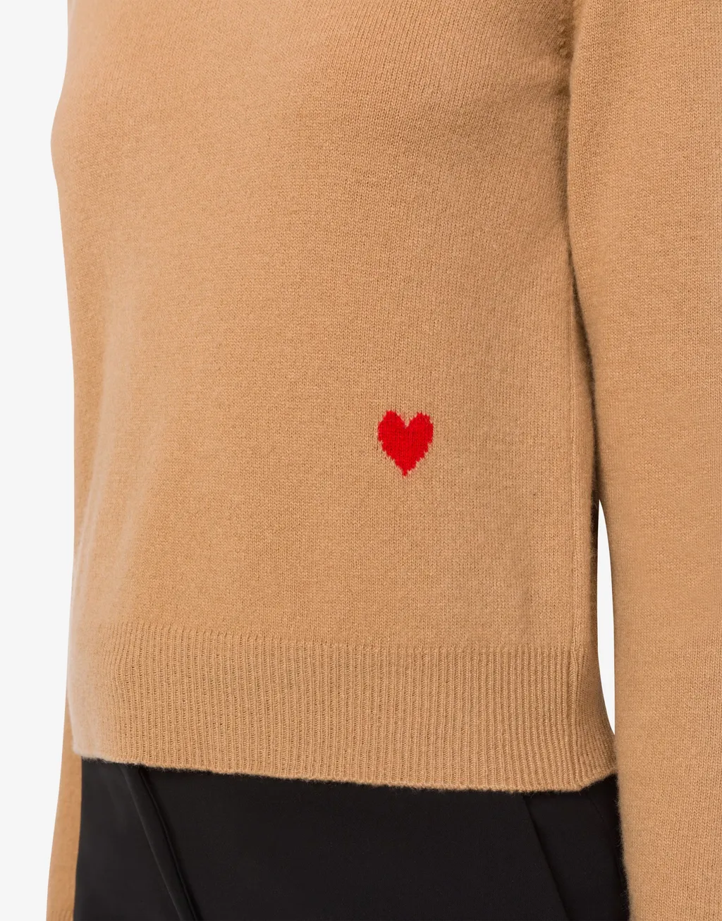 Heart-Motif Crew-Neck Jumper