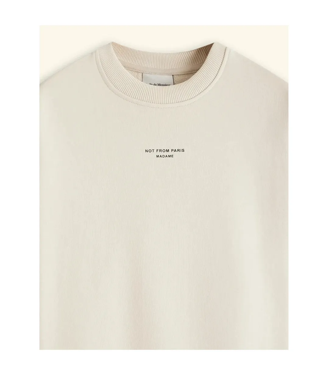 DrÔLe De Monsieur Logo Crewneck Sweatshirt