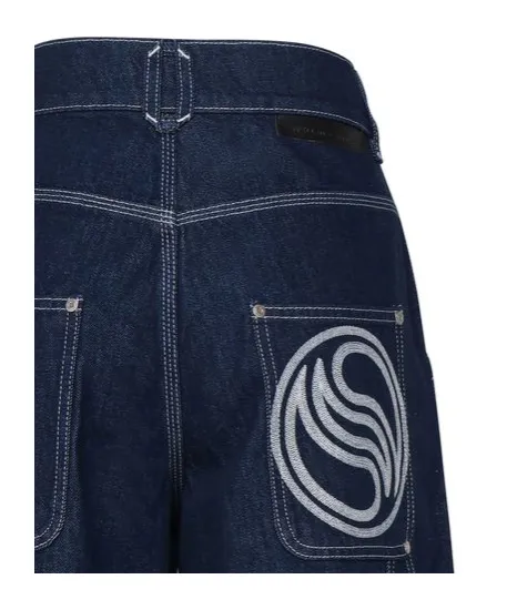 Stella Mccartney Logo Detailed Wide-Leg Jeans