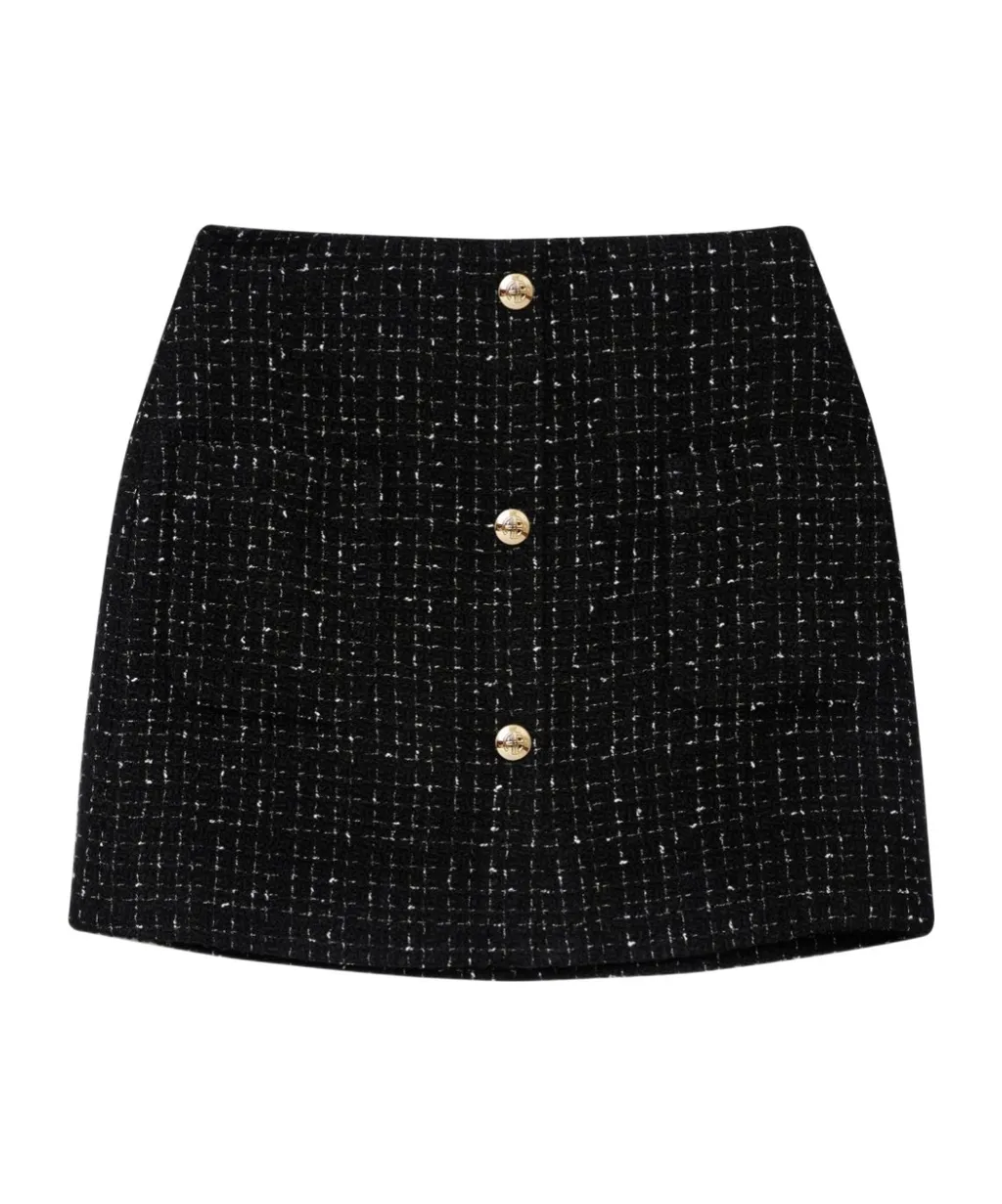 Mateo Tweed Miniskirt