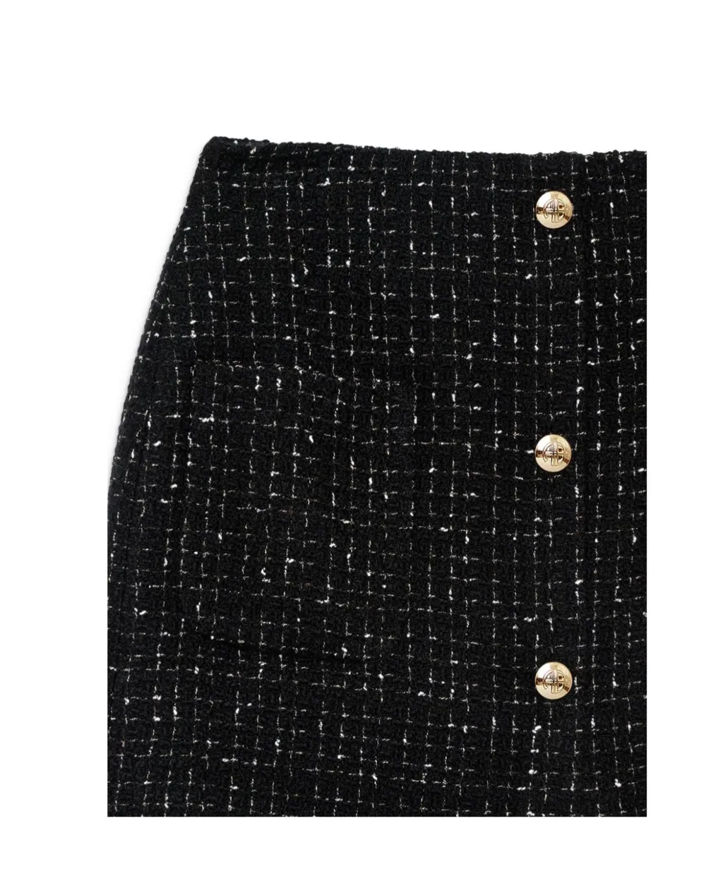 Mateo Tweed Miniskirt