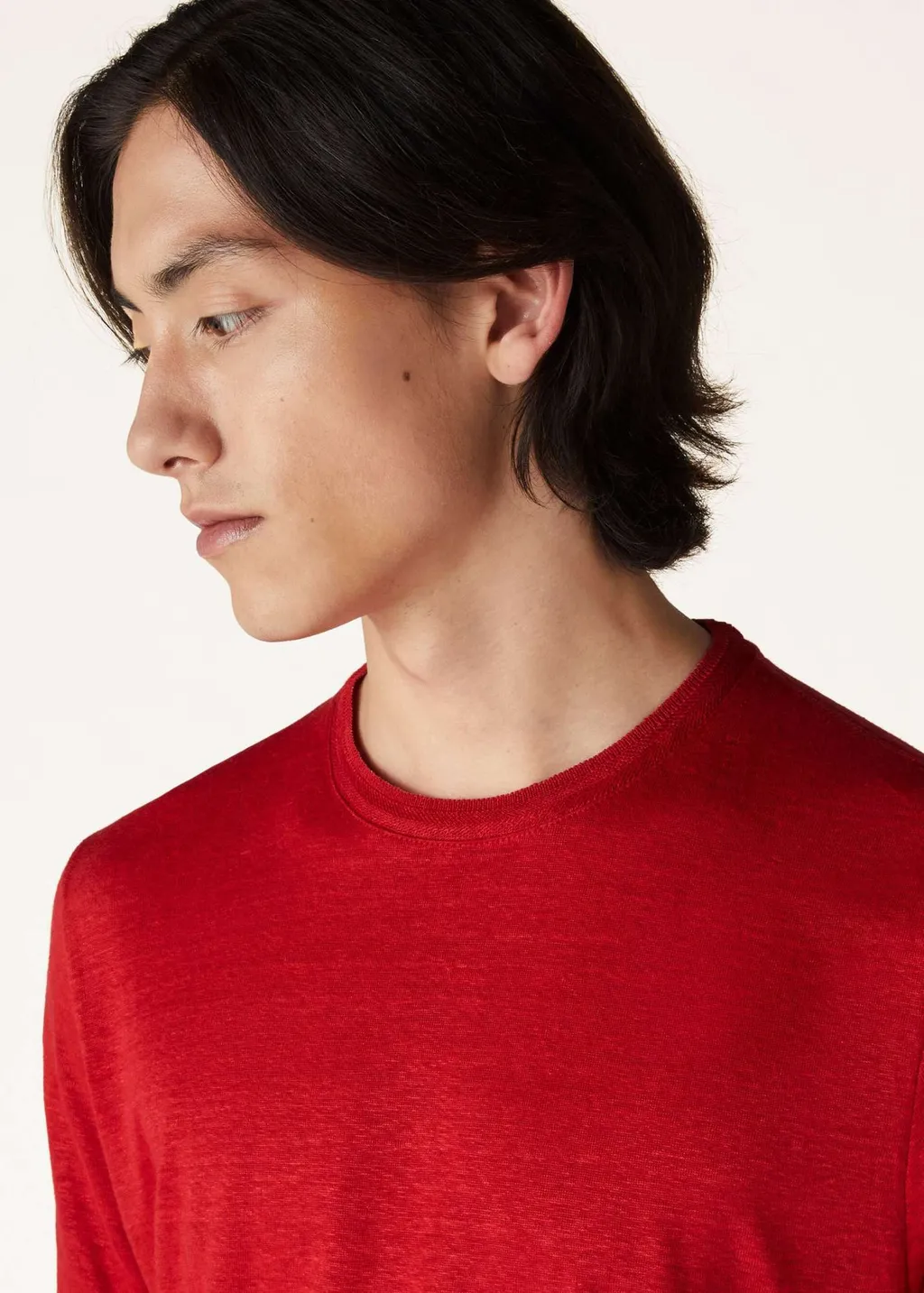 Open-Necked Black Shirt