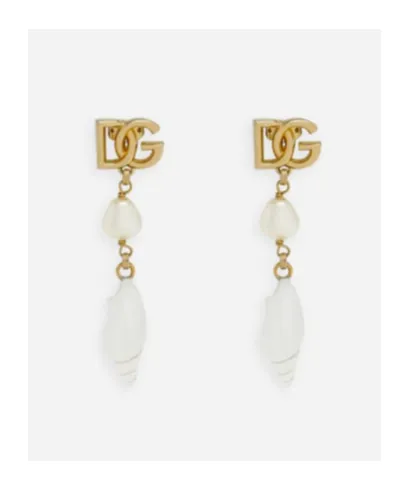 Dolce & Gabbana Dg Logo Lettering Earrings