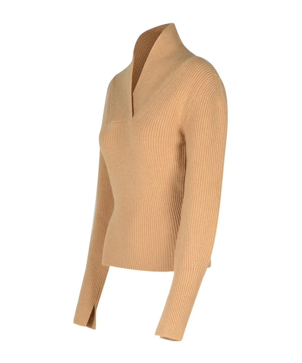 Patou V-Neck Knit Sweater