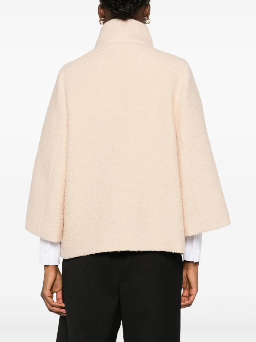 Fay Long-Sleeved Blend Cape