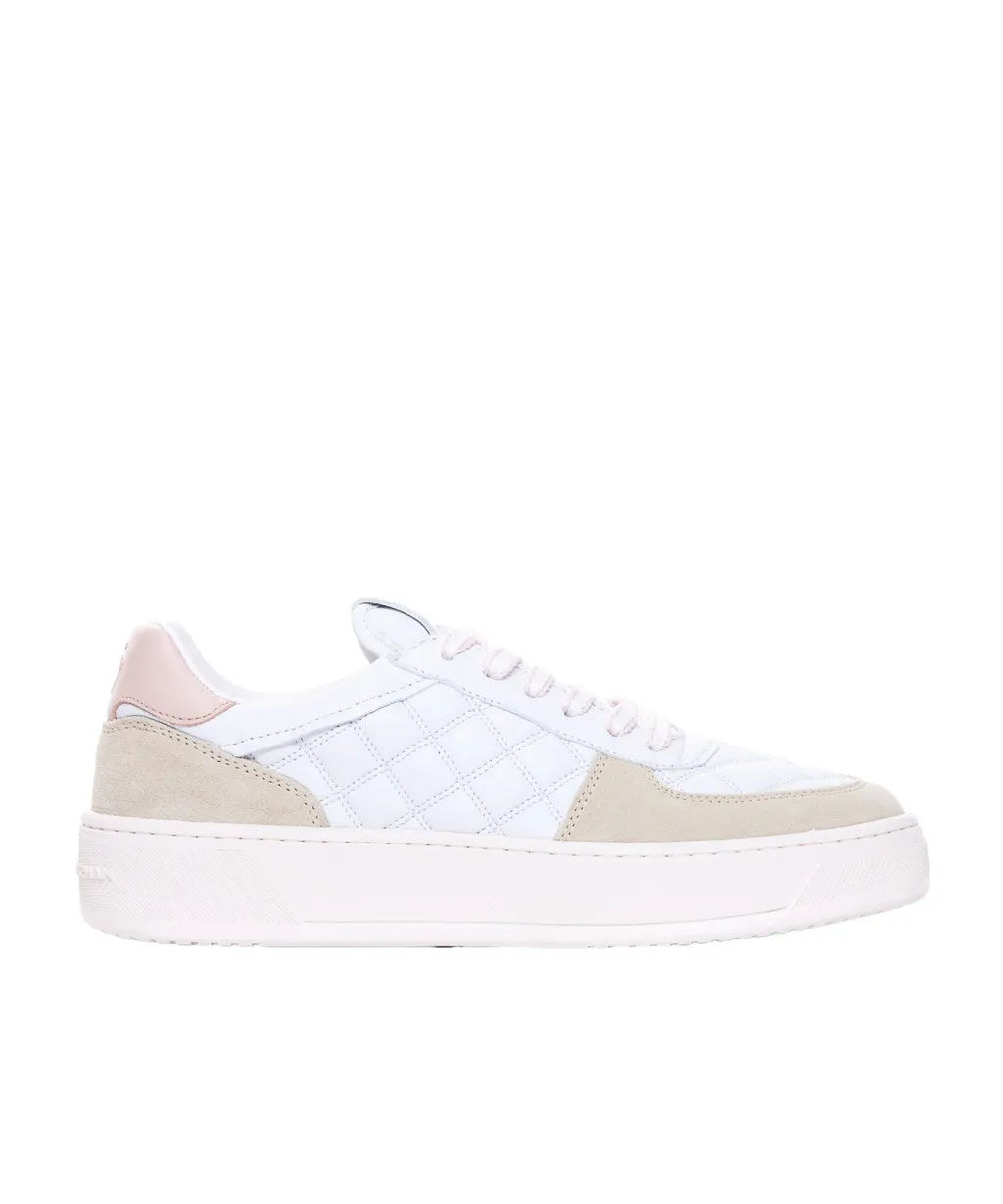 Stuart Weitzman Logo Embroidered Lace-Up Sneakers