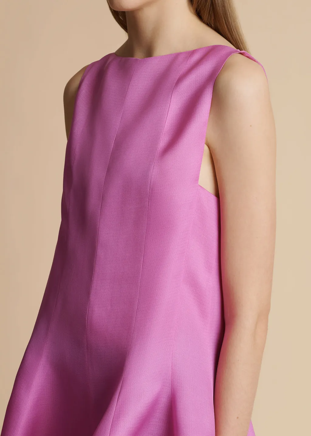 Khaite The Mags Sleeveless Mini Dress