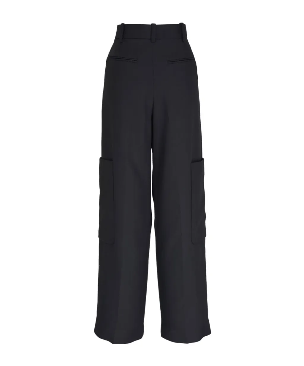 Khaite Caiton High-Waisted Tailored Trousers
