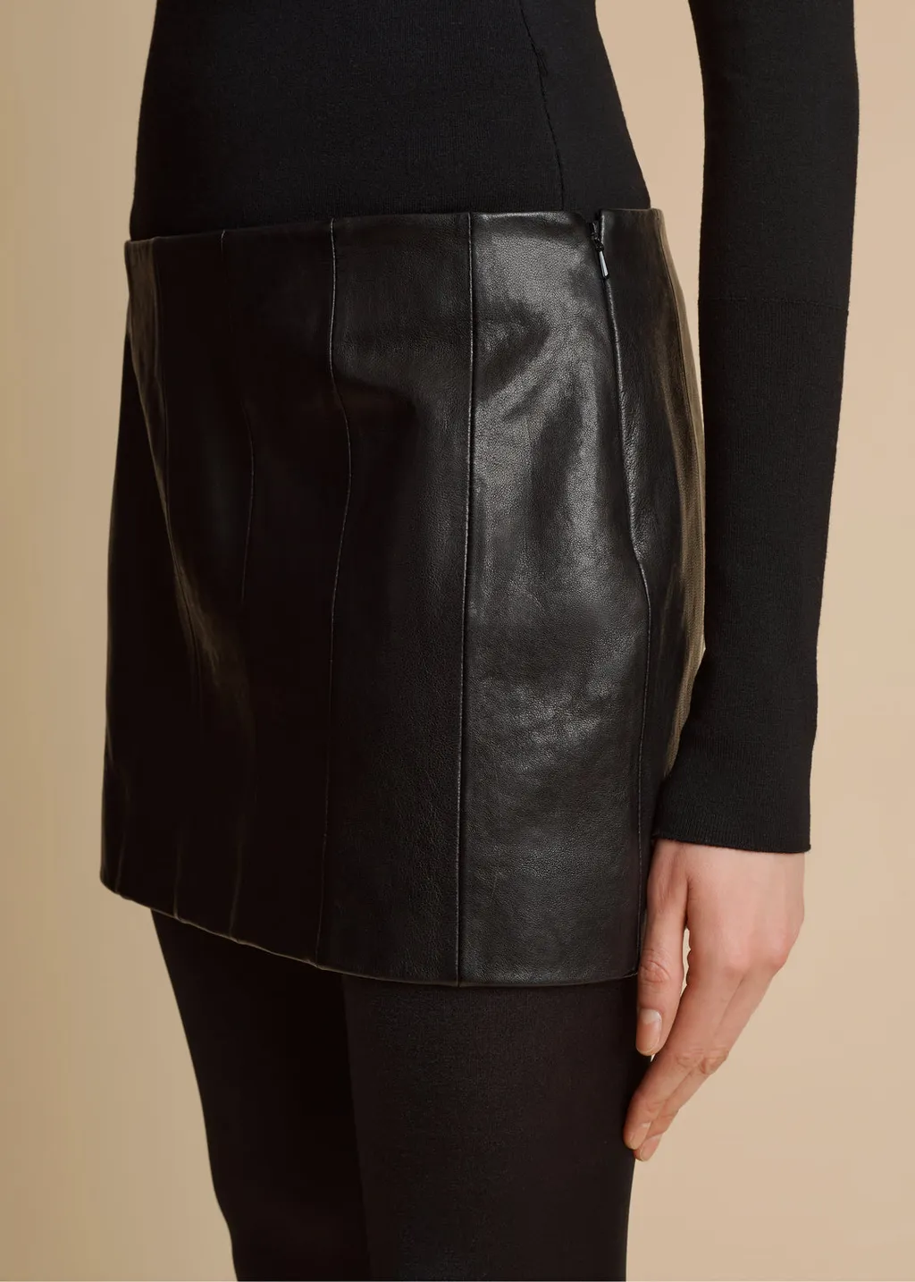 Khaite Meelar Panelled Mini Skirt