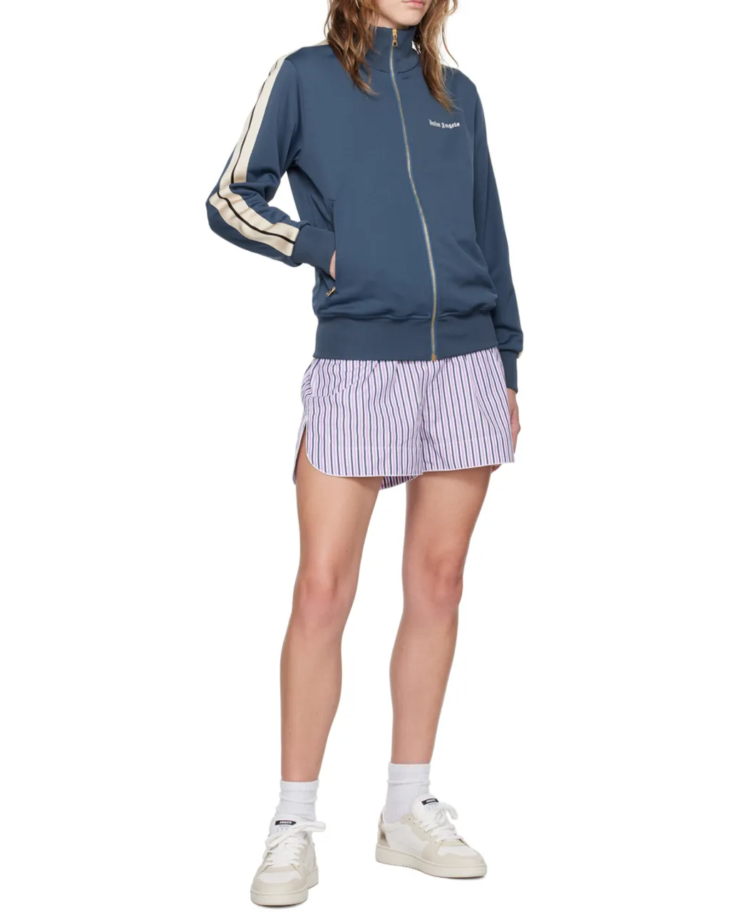 Stand-Neck Long-Sleeved Casual Jacket