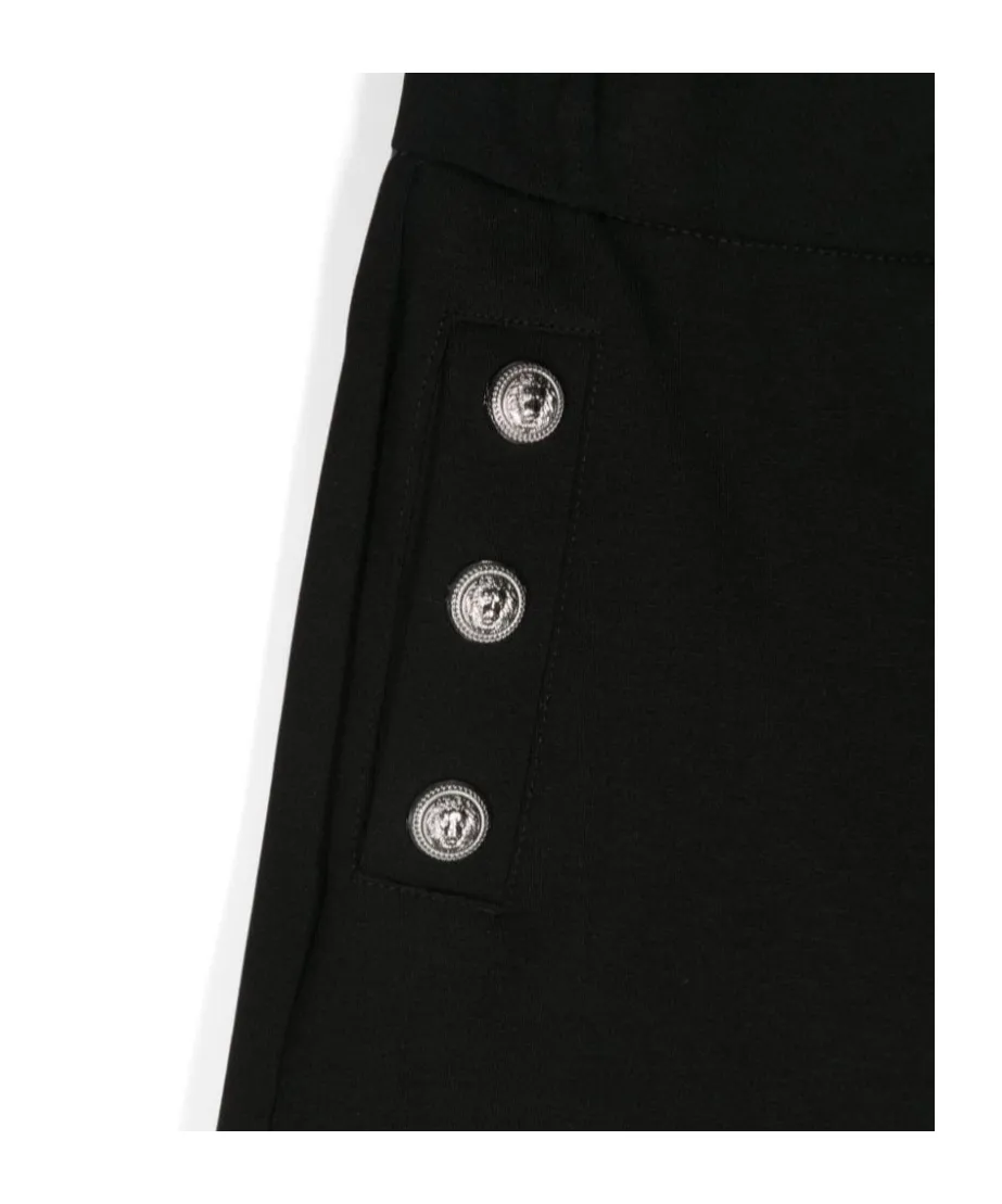 Balmain Kids Button-Detailed Jersey Shorts