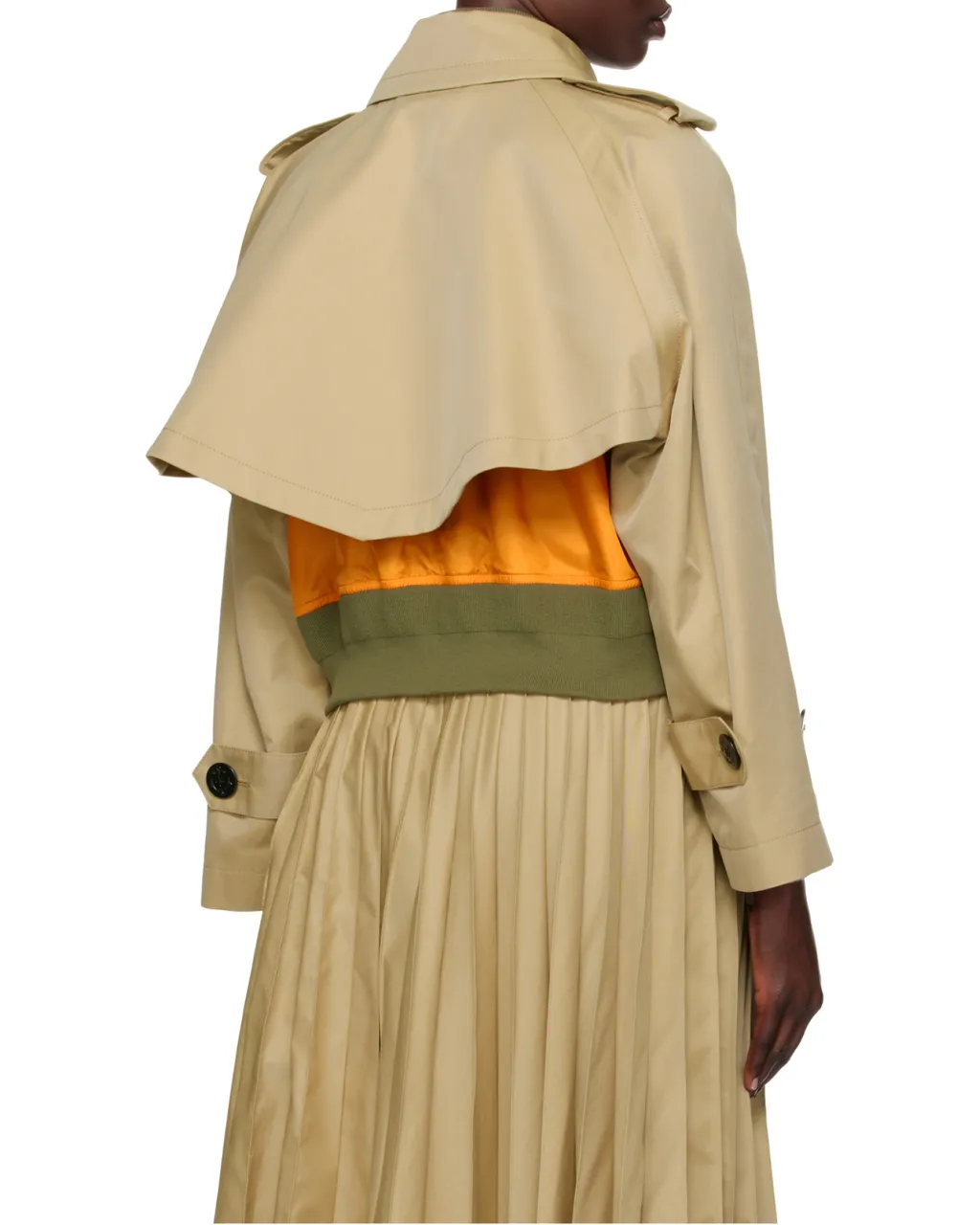 Sacai Layered Button Detailed Jackets