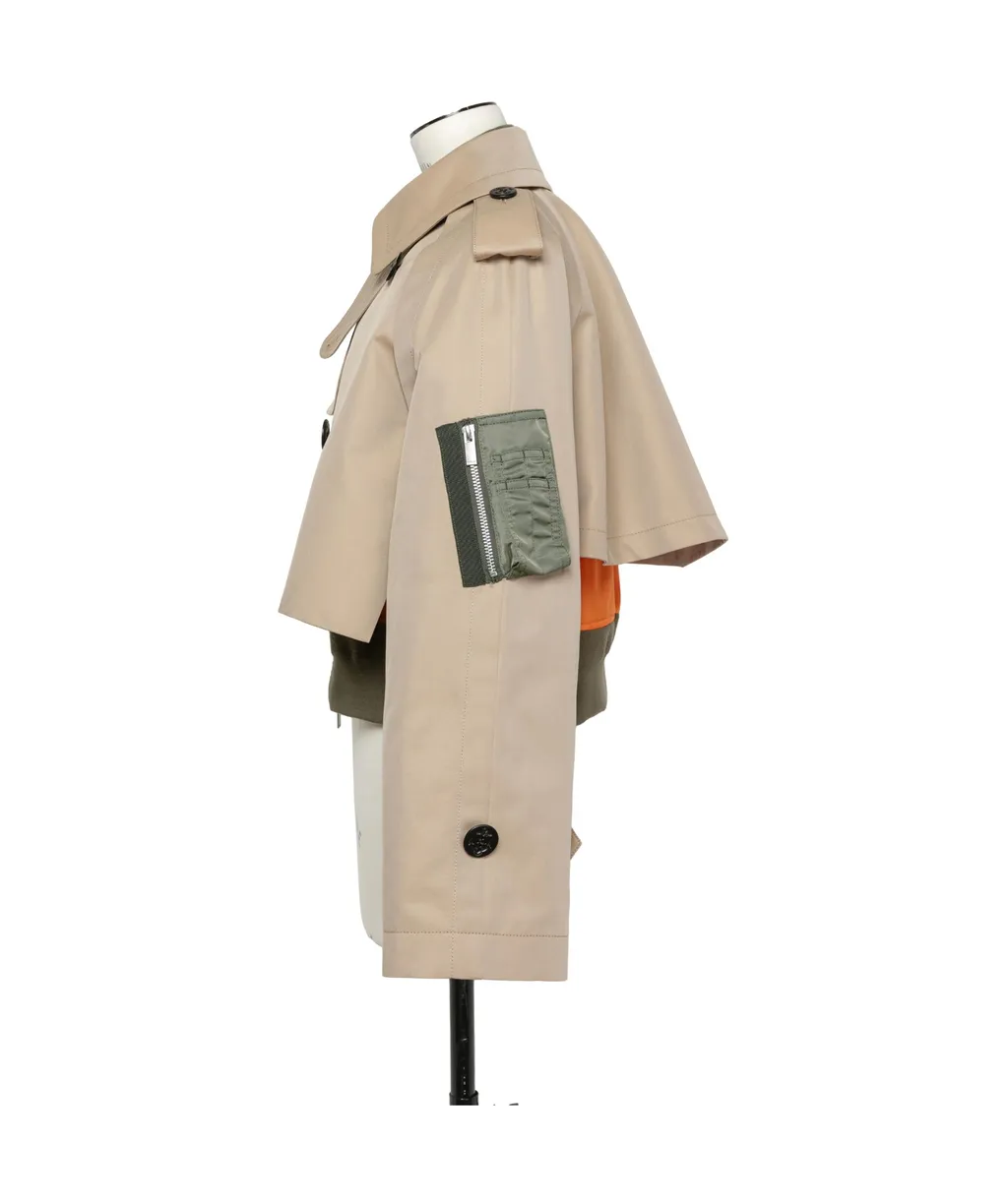 Sacai Layered Button Detailed Jackets