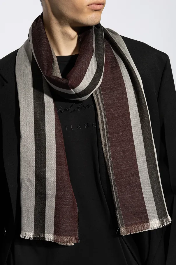 Logo Stripe Scarf
