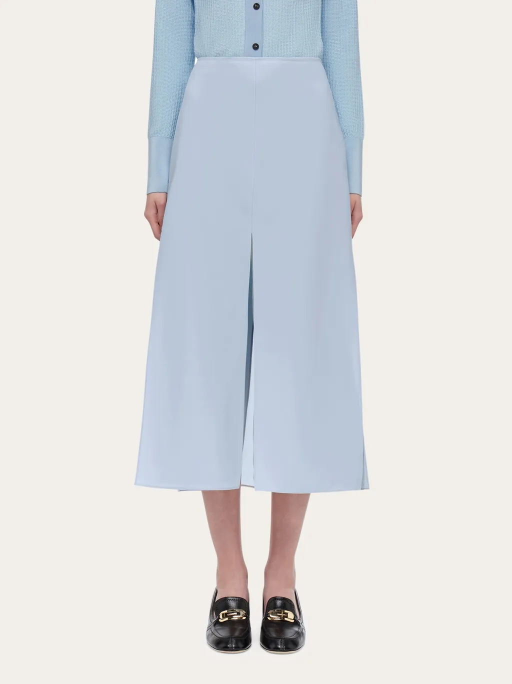 Freshly Cut Wool Layered Skirt