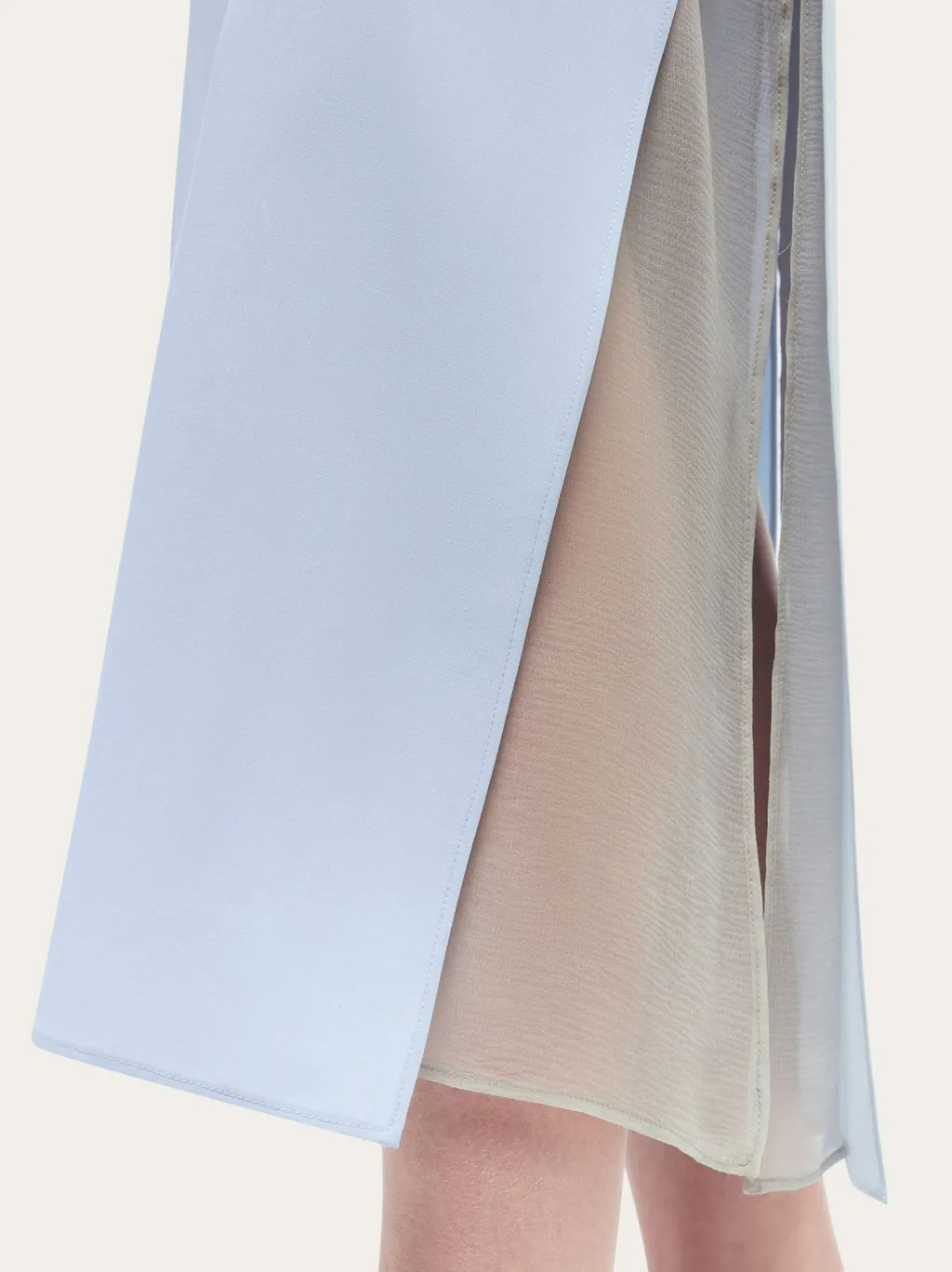 Freshly Cut Wool Layered Skirt